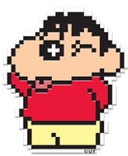 2526Gee snowboard防滑贴 蜡笔小新 吐舌