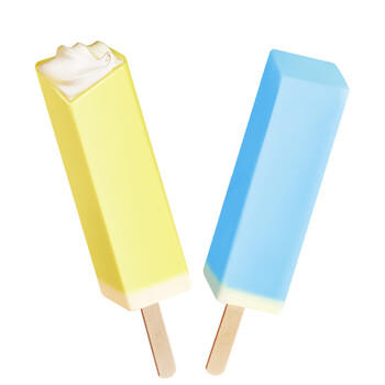 明治青柠咸奶油味雪糕、生椰咸奶油味雪糕 48g*10支 /水饮冲调 /冰淇淋 /棒支冰淇淋 商品图0