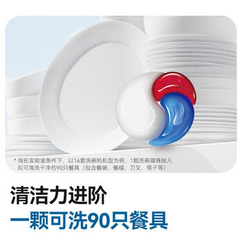 京东京造洗碗凝珠30颗 洗碗机专用洗涤剂清洁养护 浓缩洗洁精洗碗粉洗碗块 /家庭清洁/纸品 /家庭环境清洁 /洗碗机清洁剂 商品图6