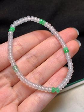 4mm翡翠算盘珠手串
