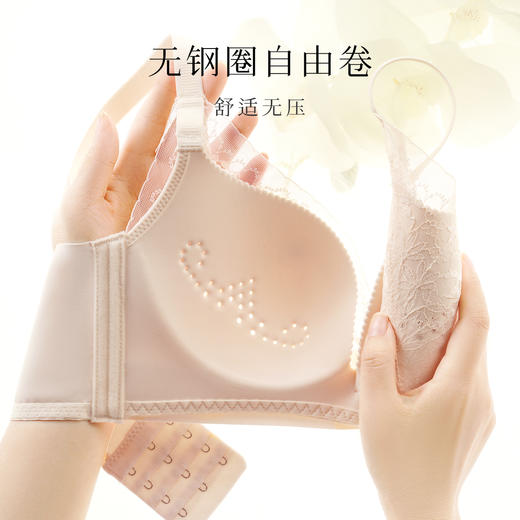 【透气洞洞杯】夏季薄款内衣女舒适聚拢无钢圈有型上托美背文胸罩清晓晚歌 商品图7
