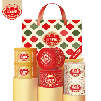 三胖蛋 葵花籽南瓜子 正宗内蒙特产 大瓜子1046g/6罐 多种口味 节日礼盒 /休闲食品 /坚果炒货 /坚果礼盒 商品图1