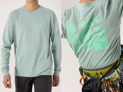 鸟 模糊鸟九宫格印花纯棉长袖T恤 Z-15571 商品图3