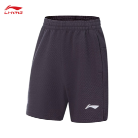 李宁（LI-NING）专业篮球运动裤短卫裤男2025秋季针织短裤AKSV471