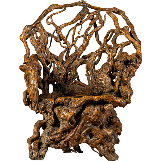 清	天然木根结椅 商品图5