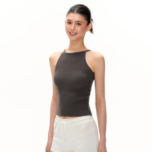 Ariseism 美式复古基础款细肩带针织背心女夏季新款修身上衣 商品图0