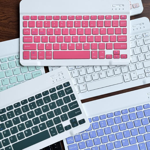 多巴胺色系 智能蓝牙键盘 纤薄轻巧便携 支持多设备连接 多色可选 商品图4