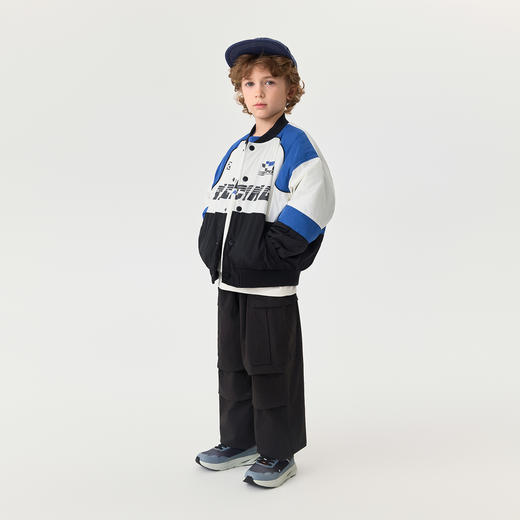 马克珍妮男童挺括有型工装伞兵裤2025年秋装新款551265 商品图3