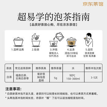 福茗源白茶 陈皮白茶600g 2019陈皮白茶福鼎白茶新会寿眉茶叶礼盒送长辈 /水饮冲调 /茗茶 /白茶 商品图2