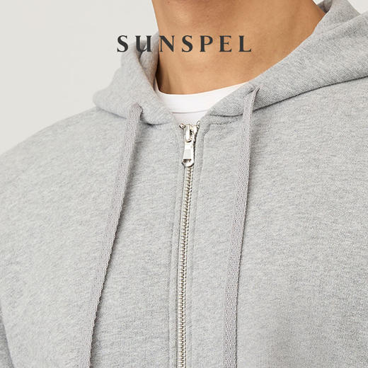 SUNSPEL男士秋冬全棉连帽拉链运动休闲卫衣 LOOPBACK卫衣 商品图3