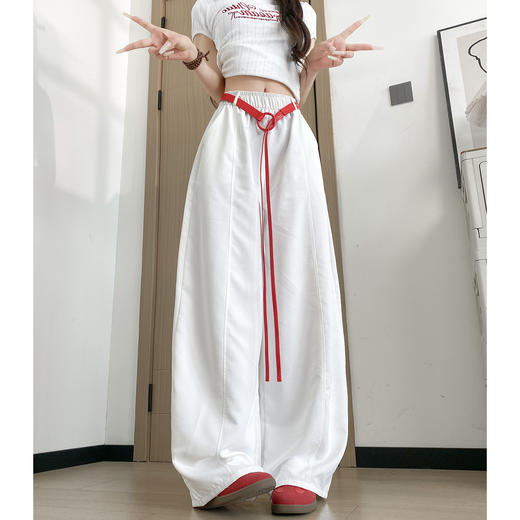 【YW】无忧购美式工装高腰显瘦弯刀气球裤（带腰带）Z642（截单后3-5天发货) 商品图2