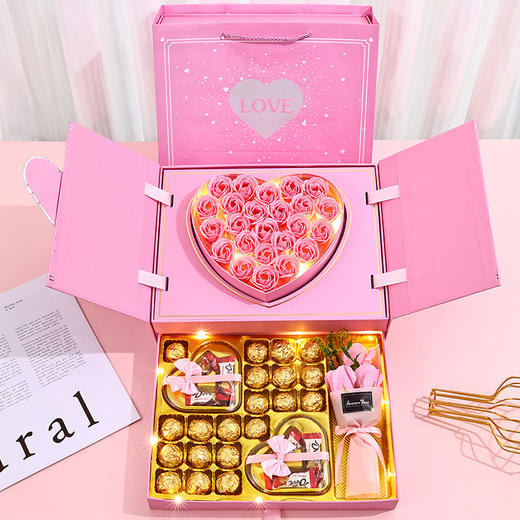 【粉丝福利❗️超走心的巧克力礼盒】浪漫永不过时，让爱充满仪式感❗️升降套装礼包送女生老婆男生情人节浪漫表白礼物 商品图5