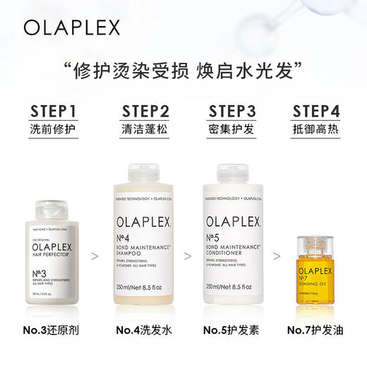 保税直发 OLAPLEX 4号发芯修护洗发水 250mL+5号护发精华乳 250mL 商品图2