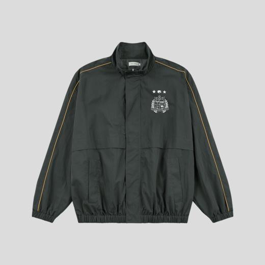 GOODBAI 学院组合logo印花高领撞色织带休闲外套 商品图2