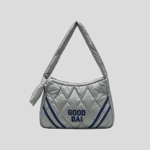 GOODBAI logo贴布绣撞色织带可调节手提云朵包 商品图1