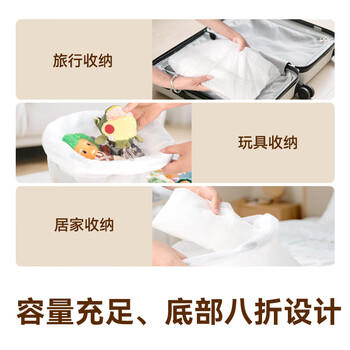 京东京造 抽绳式垃圾袋45*50cm*60只 超厚18μ1.8丝 手提厨房家用加厚中号 /家庭清洁/纸品 /清洁用具 /垃圾袋 商品图2