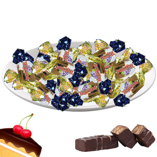 【中欧班列精选】俄罗斯糖果 原装进口葡萄花生糖   500g/袋多规格   WWJ 商品图3