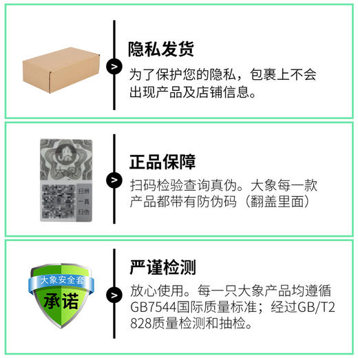 大象自由系列至薄001款 3只装、6只装 商品图4