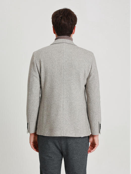 callisto海豚灰羊毛羊绒混纺便西 商品图4