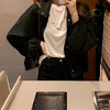 【新款春秋薄款纯色短款外套】气质慵懒风 宽松休闲立领夹克上衣  商品缩略图2