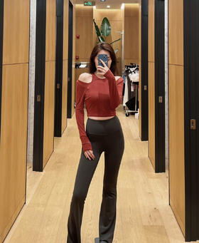 正品渠道lu瑜伽无敌瘦喇叭裤