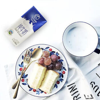 芙拉薇赫新疆纯牛奶200ml*16盒整箱学生奶西门塔尔全脂生牛乳儿童早餐奶 /水饮冲调 /常温奶 /基础牛奶 商品图5