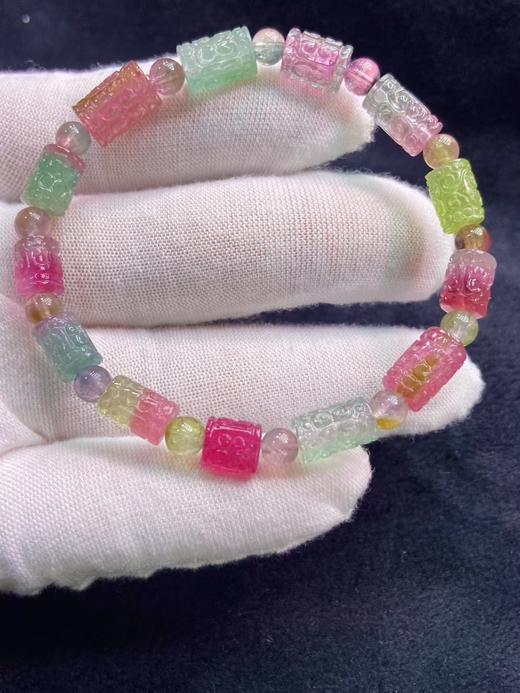 6-10mm单圈回纹碧玺手串 商品图8