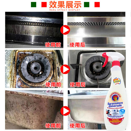 【中欧班列】意大利大公鸡 原装进口  大公鸡管家三件套（油污净 马赛皂 洗洁精） 商品图11