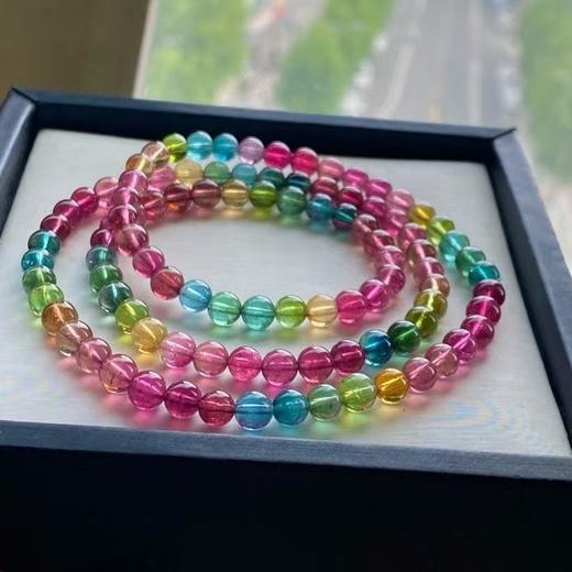 6mm多圈彩虹碧玺手串 商品图1