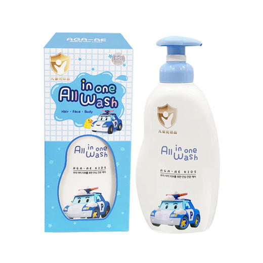 【中欧班列】韩国我珂爱婴幼儿洁面洗发沐浴合一 原装进口婴宝宝洗发水洗护湿清洁温和无刺激 350ml/瓶WHBX 商品图3