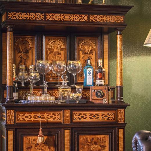 独角鹿西洋古董法国出品路易十六风格实木精雕装饰美惠三女神及古器花卉主题细木镶嵌边柜 商品图2