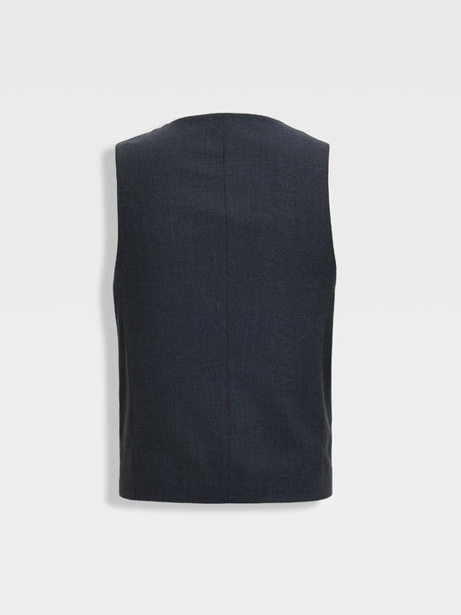 callisto日蚀蓝威尔士亲王格全羊毛马夹 商品图1