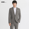 HIM漢崇 套装西装 男士修身高级感时尚商务正装咖啡色西服外套 商品缩略图0