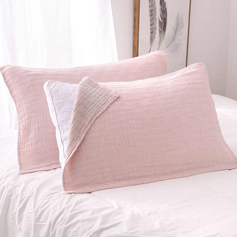 内野X-四重纱双面色纱枕巾2条装