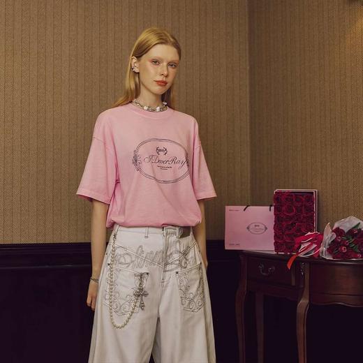 【青春为名 】2025陈立农全球巡回演唱会应援款桃浦粉法式舒适宽松T恤合集 商品图5