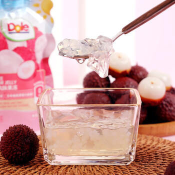 都乐（DOLE）胶原蛋白肽混合果冻 150g*8袋 青提+荔枝+香橙 0脂肪 休闲零食 /休闲食品 /果冻/布丁 /果冻 商品图3