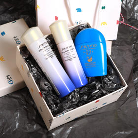 【七夕礼物】【HF】无忧购资生堂礼盒套装亮肤水乳防晒（截单后3-5天发货)