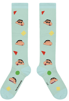 2526Gee snowboard雪袜 蜡笔小新 小新袜