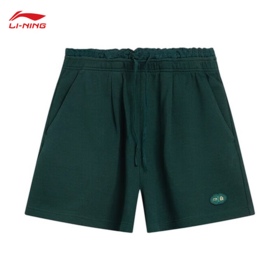 李宁（LI-NING）故宫联名运动短卫裤女2025秋季国潮针织短裤AKSV640