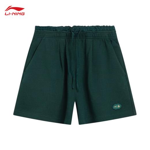 李宁（LI-NING）故宫联名运动短卫裤女2025秋季国潮针织短裤AKSV640 商品图0