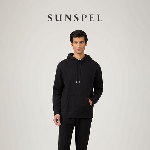 SUNSPEL男士经典款全棉抽绳宽松运动连帽卫衣 商品图2