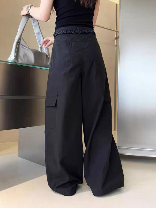 【YW】无忧购韩系弛感辣妹户外休闲编织腰带阔腿裤12574（截单后3-5天发货) 商品图7