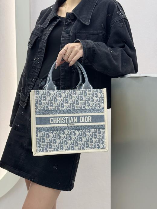 迪奥 Book Tote酒椰草配皮托特小号（LZ*MM） 商品图4