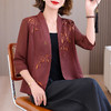 KQL 422H2838早秋新款短外套气质妈妈小西装休闲上衣 商品缩略图2