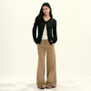 Ariseism 美式复古卡其色裤子阔腿裤女秋季新款休闲长裤子 商品缩略图4