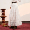 三彩独醒2025秋季新款半身裙蕾丝A字裙浪漫长裙小白裙气质F 商品缩略图2
