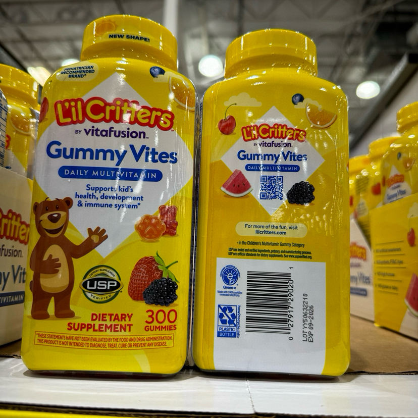 DHA补货了！全新换代 Vitamin D3软糖 注意钙糖是小瓶哦！美国家喻户晓！L'ilCritters小熊糖