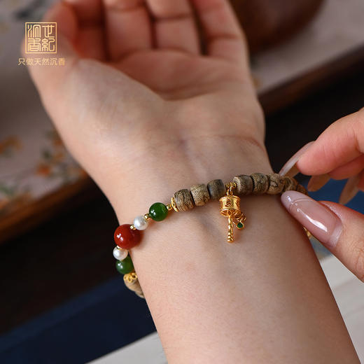 天然达拉干沉香手串 6.8mm*20颗 SP11949 商品图0