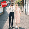 逸红颜初暖2025春秋新款文艺美好轻盈网布植绒修身显瘦改良旗袍女 商品缩略图2