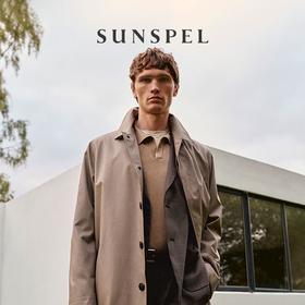 SUNSPEL男士秋冬经典款棉质风衣英伦外套